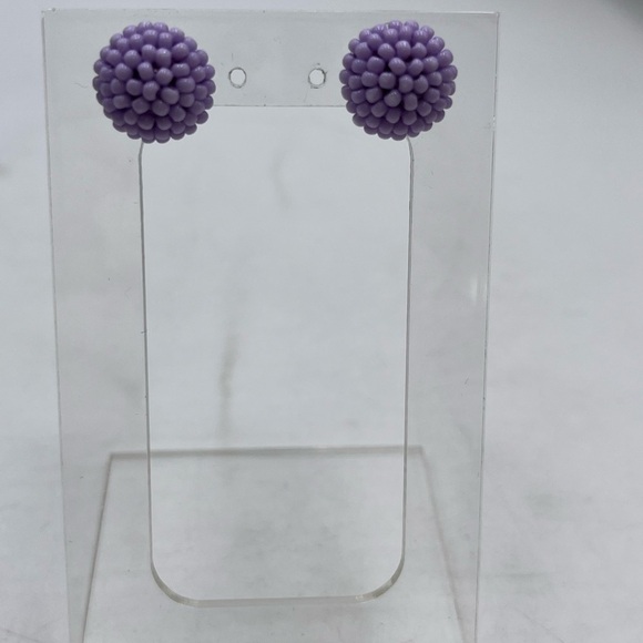 J. Crew Lavender Lilac Seed Bead
Beaded Post Small Round Stud Pierced Earrings - Picture 7 of 15
